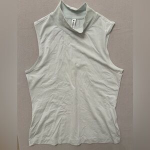 Athleta Women's Mint Green Tank Top Mock Neck Size S
